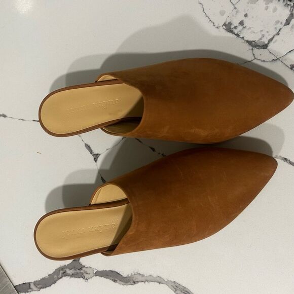 Jenni Kayne Oiled Leather Kitten Heel Mule NWOT - Picture 3 of 9